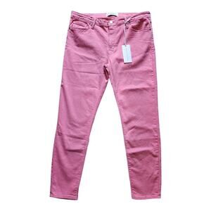 Just Black Denim High-Rise Skinny Cotton and Spandex Blend Pink Jeans Size 32